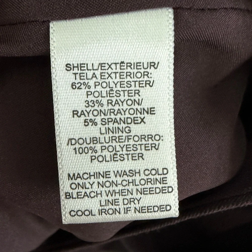 Loft Pencil Skirt Size 10 Petite Dark Purple Work Professional Minimalist Office